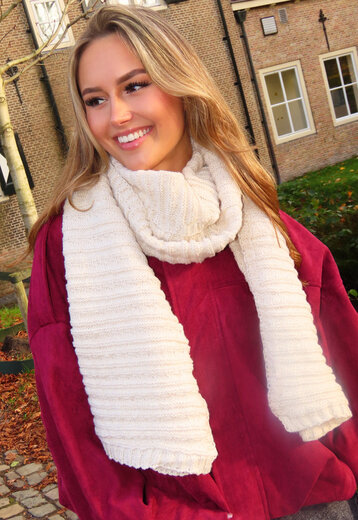 Kabel Gebreide Shimmer Sjaal