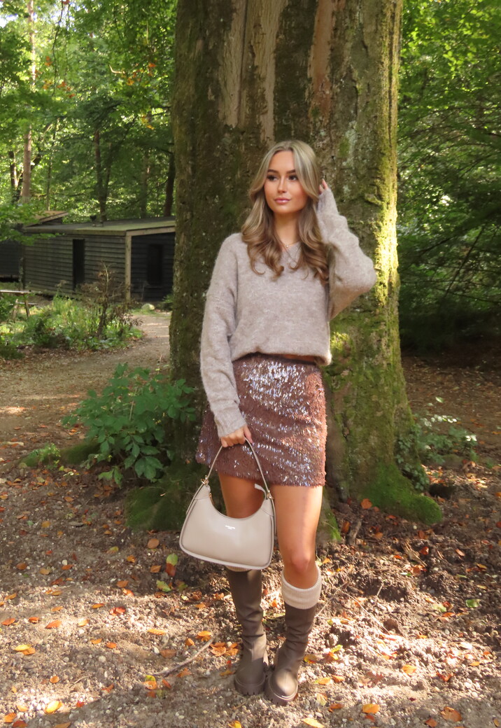 Cozy Chic with Sequins