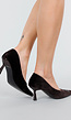 Donkerbruine Pumps met Fluwelen Structuur