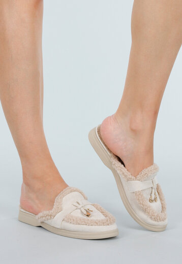 Beige Instap Slippers