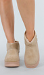 Beige Gevoerde Warme Boots met Teddy Binnenkant