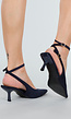 Navy  Pumps met Enkelbandje en Puntneus