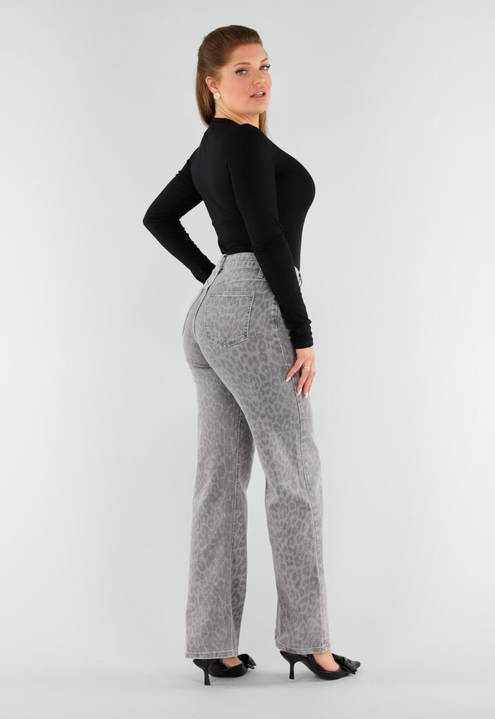 Zwarte Body met Lange Mouwen en Ronde Hals