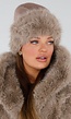 Gebreide Muts met Brede Faux Fur Rand