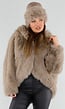 Gebreide Muts met Brede Faux Fur Rand
