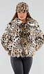 Faux Fur Pet met Luipaardprint