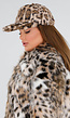Faux Fur Pet met Luipaardprint