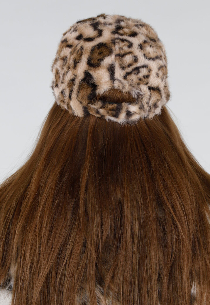 Faux Fur Pet met Luipaardprint