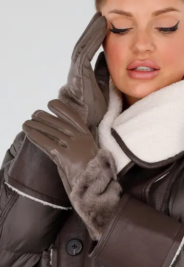 Lederlook Handschoenen