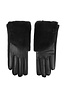Leren Handschoenen met Faux Fur