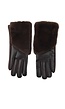 Leren Handschoenen met Faux Fur