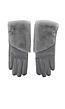 Leren Handschoenen met Faux Fur