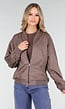 Taupe Bomberjack met Rits