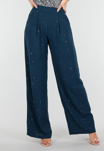Petrol Pantalon met Glitters