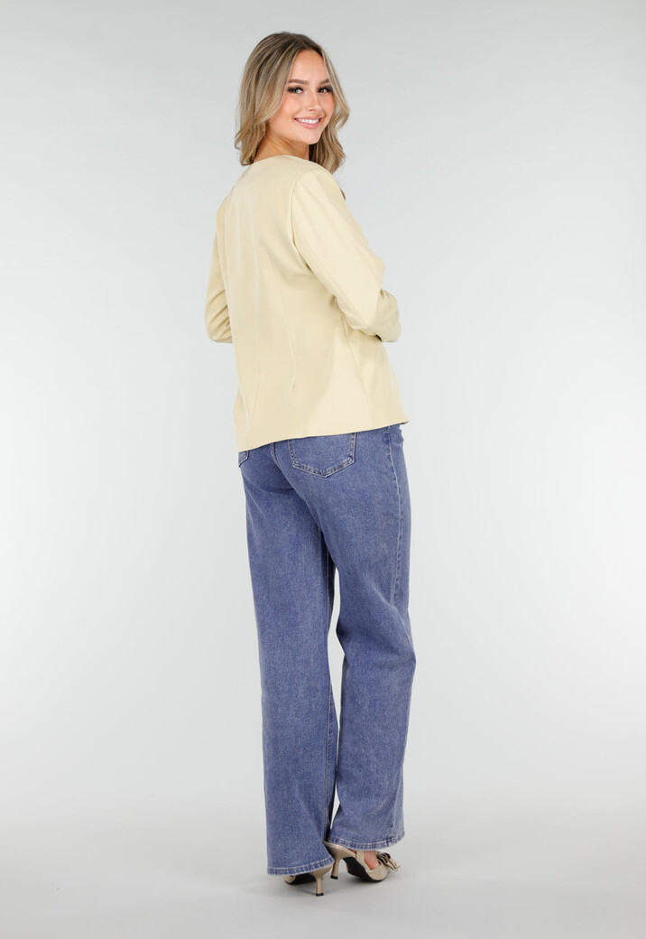 Goudkleurige Slingback Pumps met Strik en Lage Hak