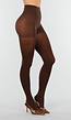 Donkerbruine Panty met Hoge Taille en Corrigerend Effect