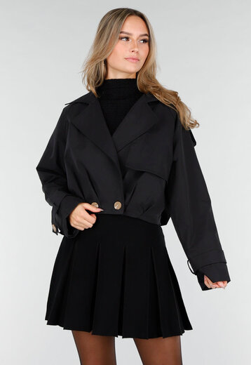 Zwarte Trenchcoat