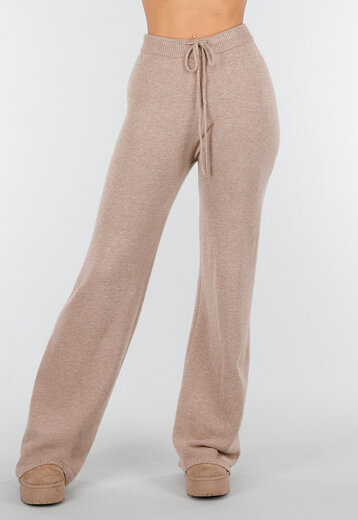 Beige Gebreide Loungebroek