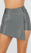 Donkergroene Asymmetrische Skort
