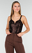 Bruine Pailletten  String Bodysuit
