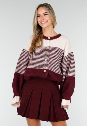 Bordeaux Gestreept Vest