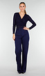 Tall Super Stretch Straight Leg Navy Blauwe Pantalon