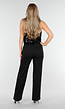 Zwarte Petite Super Stretch Pantalon met Riemlusjes