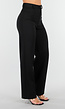 Zwarte Petite Super Stretch Pantalon met Riemlusjes