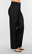 Zwarte Petite Glitter Super Stretch Pantalon met Riemlusjes