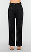 Zwarte Petite Glitter Super Stretch Pantalon met Riemlusjes