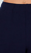 Navy Zachte Stretch Broek met Rechte Pijpen