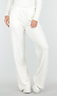 Witte Fleece Stretch Broek