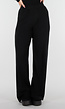 Zwarte Fleece Stretch Broek
