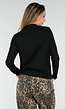 Zwarte Zachte Stretch Top met Lange Mouwen