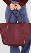 Tote Tas met Studs en Bijpassende Binnenpouch
