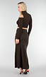Bruine Two Piece Set met Cut Out