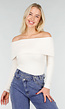 Off Shoulder Stretch Top Ecru