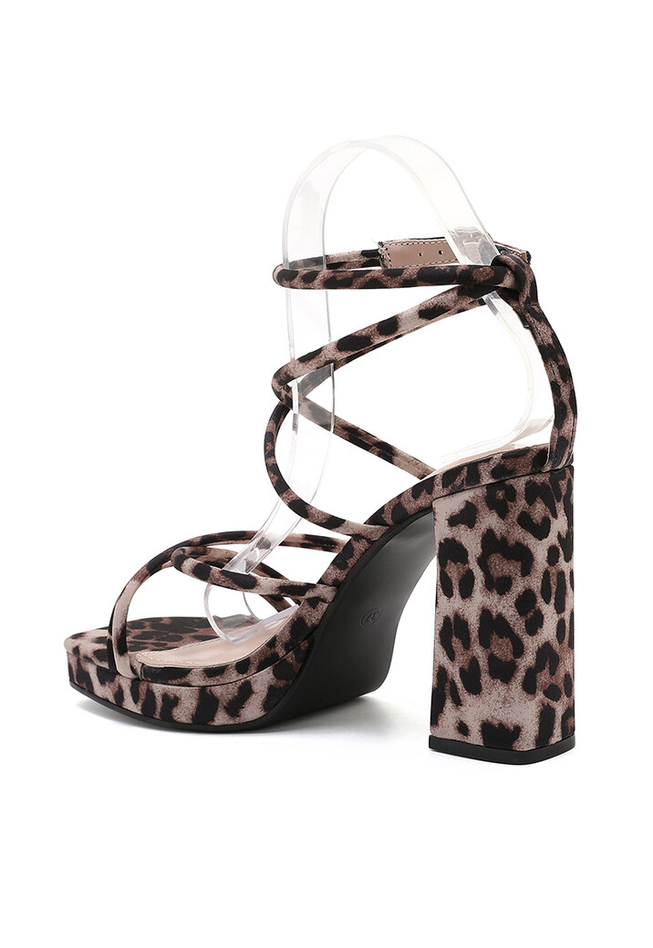 Panter Strappy Sandaletten met Blokhak