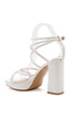 Witte Strappy Sandaletten met Blokhak