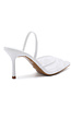 Witte Slingback Pumps met Kant en Kraaltjes