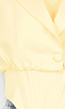 Butter Yellow Blazer Set met Strapless Top