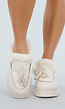 Beige Loafers met Faux Fur
