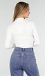 Witte Top met Col en Lange Mouw