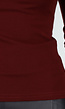 Bordeaux Top met Col en Lange Mouw