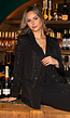 Zwarte Blazer met Diverse Glitter