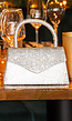 Zilveren Strass Hand/Schoudertasje