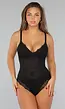 Corrigerende Zwarte Kanten Bodysuit
