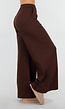 Bruine Lounge Broek met Wijde Pijpen