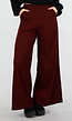 Bordeaux Fleece Lounge Broek met Wijde Pijpen
