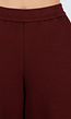 Bordeaux Fleece Lounge Broek met Wijde Pijpen